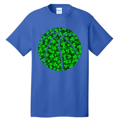 Basketball Ball Irish Shamrock Clover St Patrick's Day Gift Tall T-Shirt