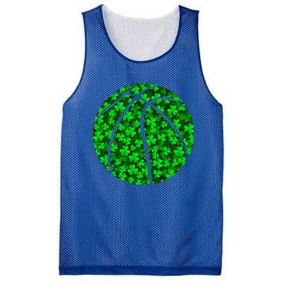 Basketball Ball Irish Shamrock Clover St Patrick's Day Gift Mesh Reversible Basketball Jersey Tank