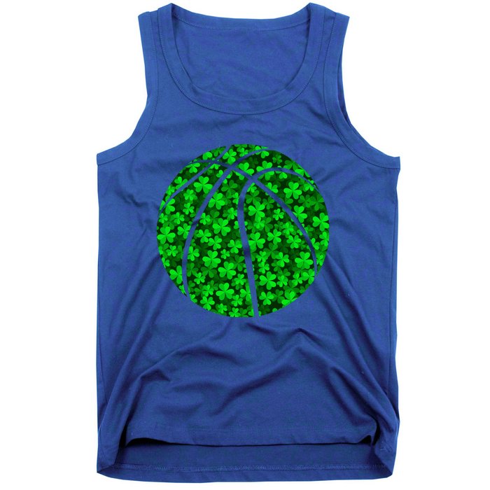 Basketball Ball Irish Shamrock Clover St Patrick's Day Gift Tank Top