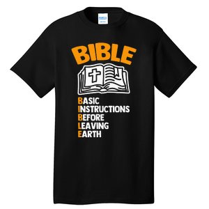 Bible (Basic Instructions Before Leaving Earth) - Catholic Tall T-Shirt