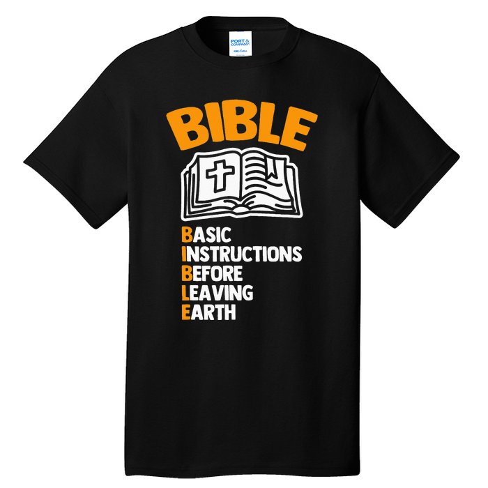 Bible (Basic Instructions Before Leaving Earth) - Catholic Tall T-Shirt