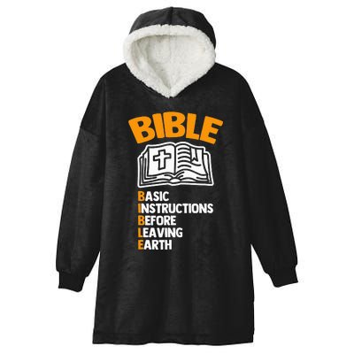 Bible (Basic Instructions Before Leaving Earth) - Catholic Hooded Wearable Blanket