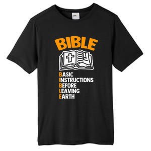 Bible (Basic Instructions Before Leaving Earth) - Catholic Tall Fusion ChromaSoft Performance T-Shirt