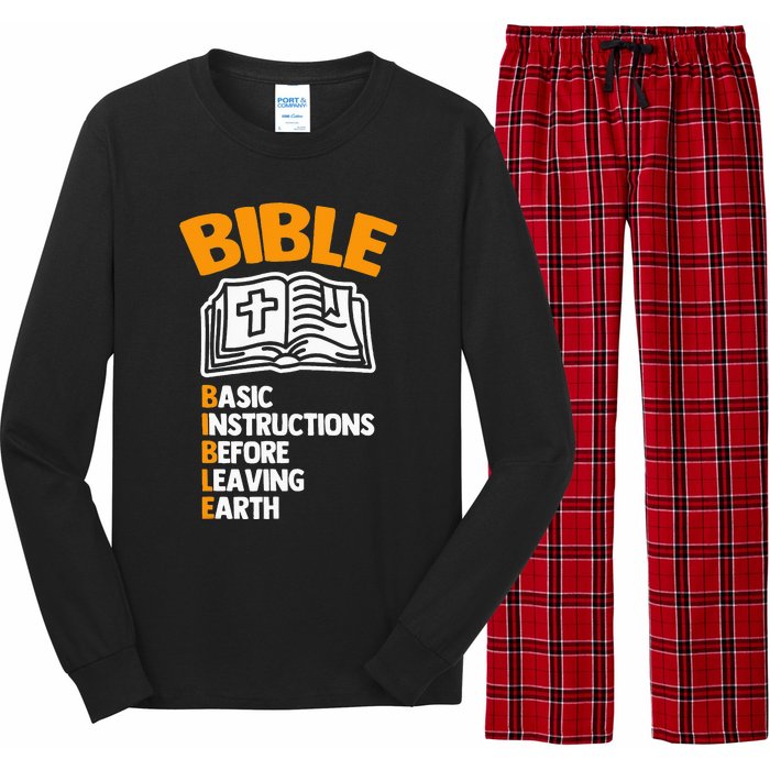 Bible (Basic Instructions Before Leaving Earth) - Catholic Long Sleeve Pajama Set