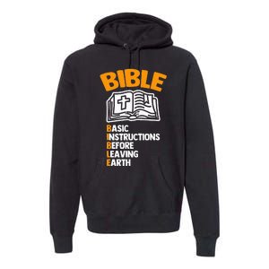 Bible (Basic Instructions Before Leaving Earth) - Catholic Premium Hoodie