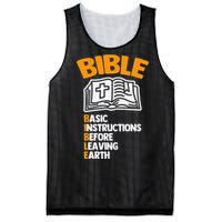 Bible (Basic Instructions Before Leaving Earth) - Catholic Mesh Reversible Basketball Jersey Tank