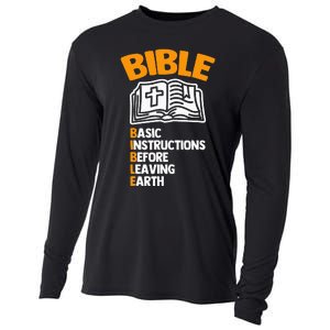 Bible (Basic Instructions Before Leaving Earth) - Catholic Cooling Performance Long Sleeve Crew