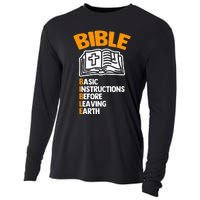 Bible (Basic Instructions Before Leaving Earth) - Catholic Cooling Performance Long Sleeve Crew