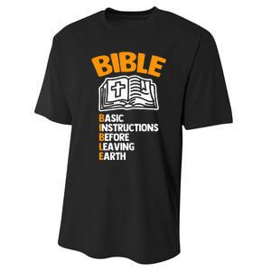 Bible (Basic Instructions Before Leaving Earth) - Catholic Performance Sprint T-Shirt