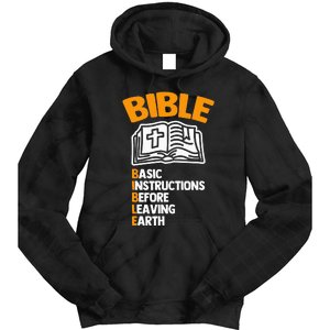 Bible (Basic Instructions Before Leaving Earth) - Catholic Tie Dye Hoodie