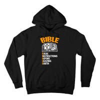 Bible (Basic Instructions Before Leaving Earth) - Catholic Tall Hoodie