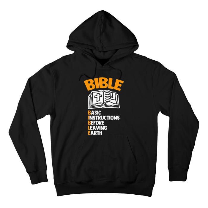 Bible (Basic Instructions Before Leaving Earth) - Catholic Tall Hoodie