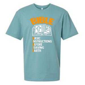 Bible (Basic Instructions Before Leaving Earth) - Catholic Sueded Cloud Jersey T-Shirt