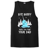 Bye Buddy I Hope You Find Your Dad Christmas Elf Bye Narwhal PosiCharge Competitor Tank