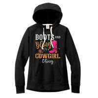 boots & bling it's a cow thing Western  Women's Fleece Hoodie