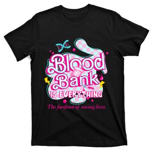 Blood Bank Is Everything Pink Retro Lab Week 2024 Med Tech T-Shirt