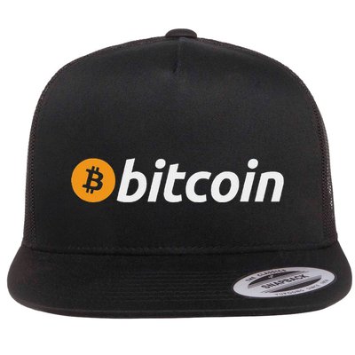 Bitcoin Flat Bill Trucker Hat