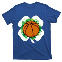 Basketball Ball Irish Shamrock Sport Funny St Patricks Day Gift T-Shirt