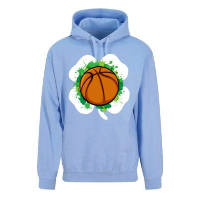 Basketball Ball Irish Shamrock Sport Funny St Patricks Day Gift Unisex Surf Hoodie