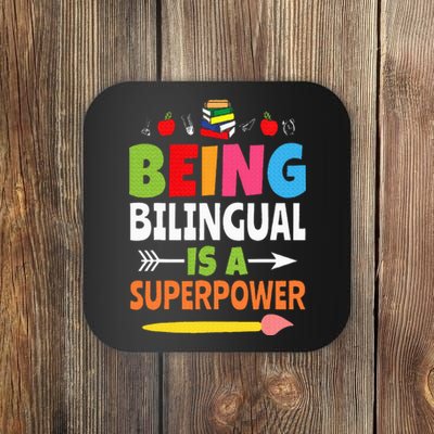 Being Bilingual Is A Superpower Back To School ESL Teacher Coaster