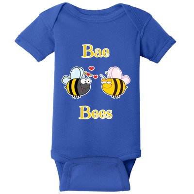 Bae Bees In Love Valentine's Day Bumble Bee Gift Baby Bodysuit