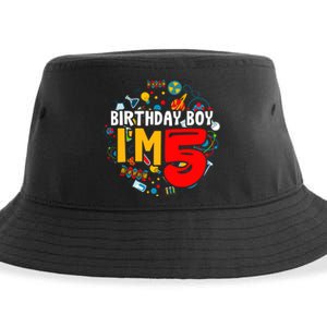 Birthday Boy IM 5 Years Old Gifts 5th Birthday Sustainable Bucket Hat