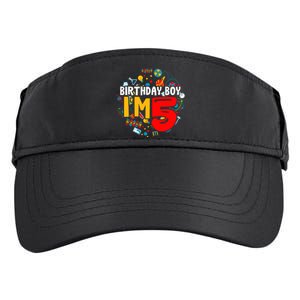 Birthday Boy IM 5 Years Old Gifts 5th Birthday Adult Drive Performance Visor