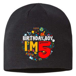 Birthday Boy IM 5 Years Old Gifts 5th Birthday Sustainable Beanie