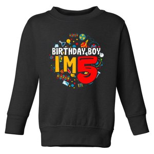 Birthday Boy IM 5 Years Old Gifts 5th Birthday Toddler Sweatshirt