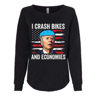 Biden Bicycle I Crash Bikes And Economies Womens California Wash Sweatshirt