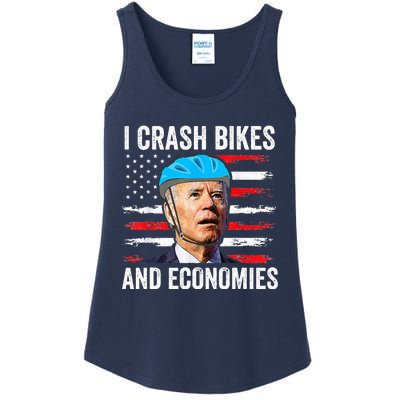 Biden Bicycle I Crash Bikes And Economies Ladies Essential Tank