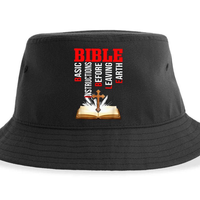 BIBLE Basic Instructions Before Leaving Earth Christian Sustainable Bucket Hat