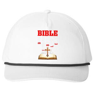 BIBLE Basic Instructions Before Leaving Earth Christian Snapback Five-Panel Rope Hat