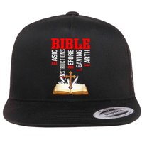 BIBLE Basic Instructions Before Leaving Earth Christian Flat Bill Trucker Hat