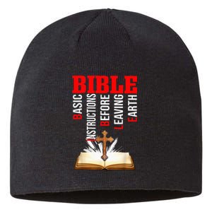 BIBLE Basic Instructions Before Leaving Earth Christian Sustainable Beanie