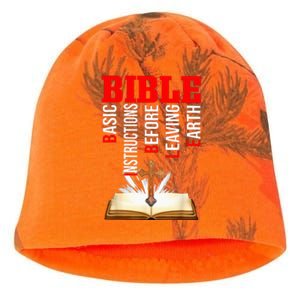 BIBLE Basic Instructions Before Leaving Earth Christian Kati - Camo Knit Beanie