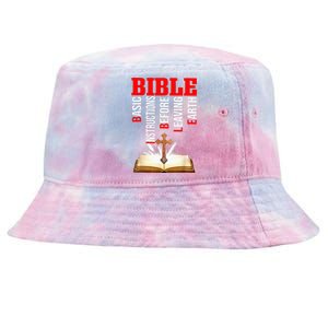 BIBLE Basic Instructions Before Leaving Earth Christian Tie-Dyed Bucket Hat