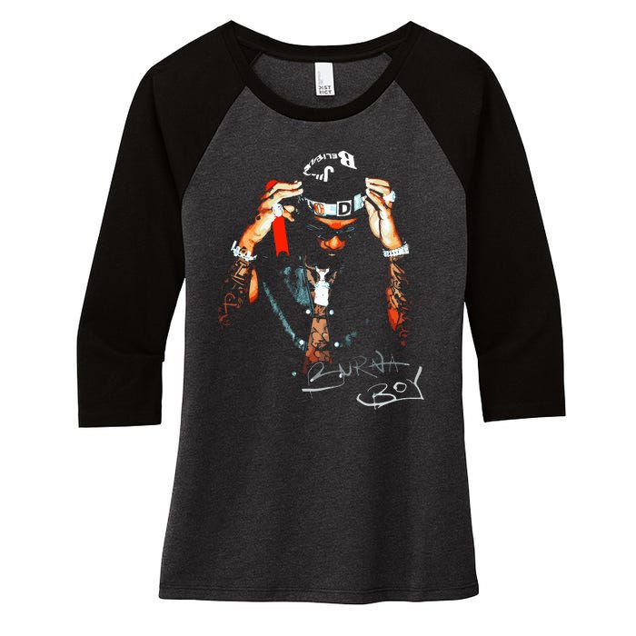 Burna Boy I Told Them 202324 Women's Tri-Blend 3/4-Sleeve Raglan Shirt