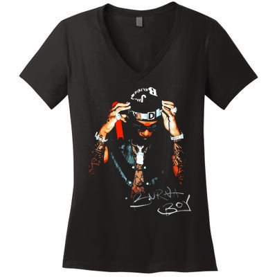 Burna Boy I Told Them 202324 Women's V-Neck T-Shirt