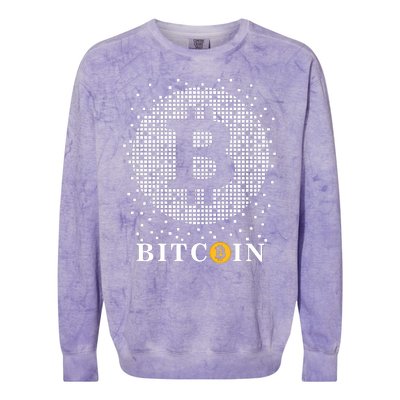 Bitcoin Colorblast Crewneck Sweatshirt