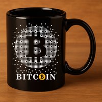 Bitcoin 11oz C Handle Ceramic Mug