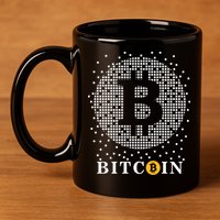 Bitcoin 11oz C Handle Ceramic Mug