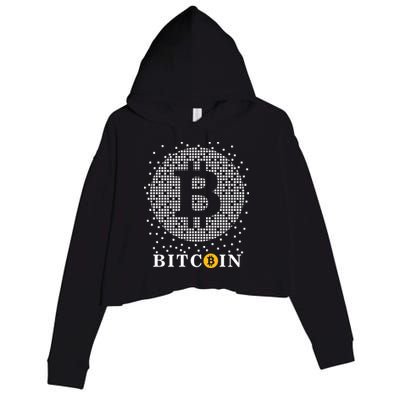 Bitcoin Crop Fleece Hoodie