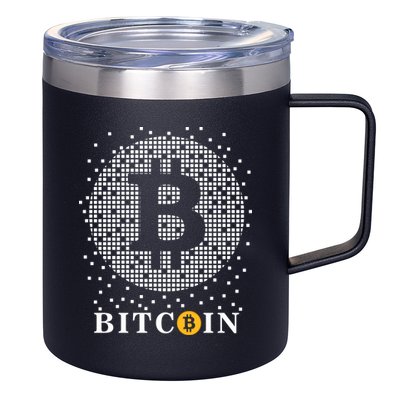 Bitcoin 12oz Stainless Steel Coffee Mug