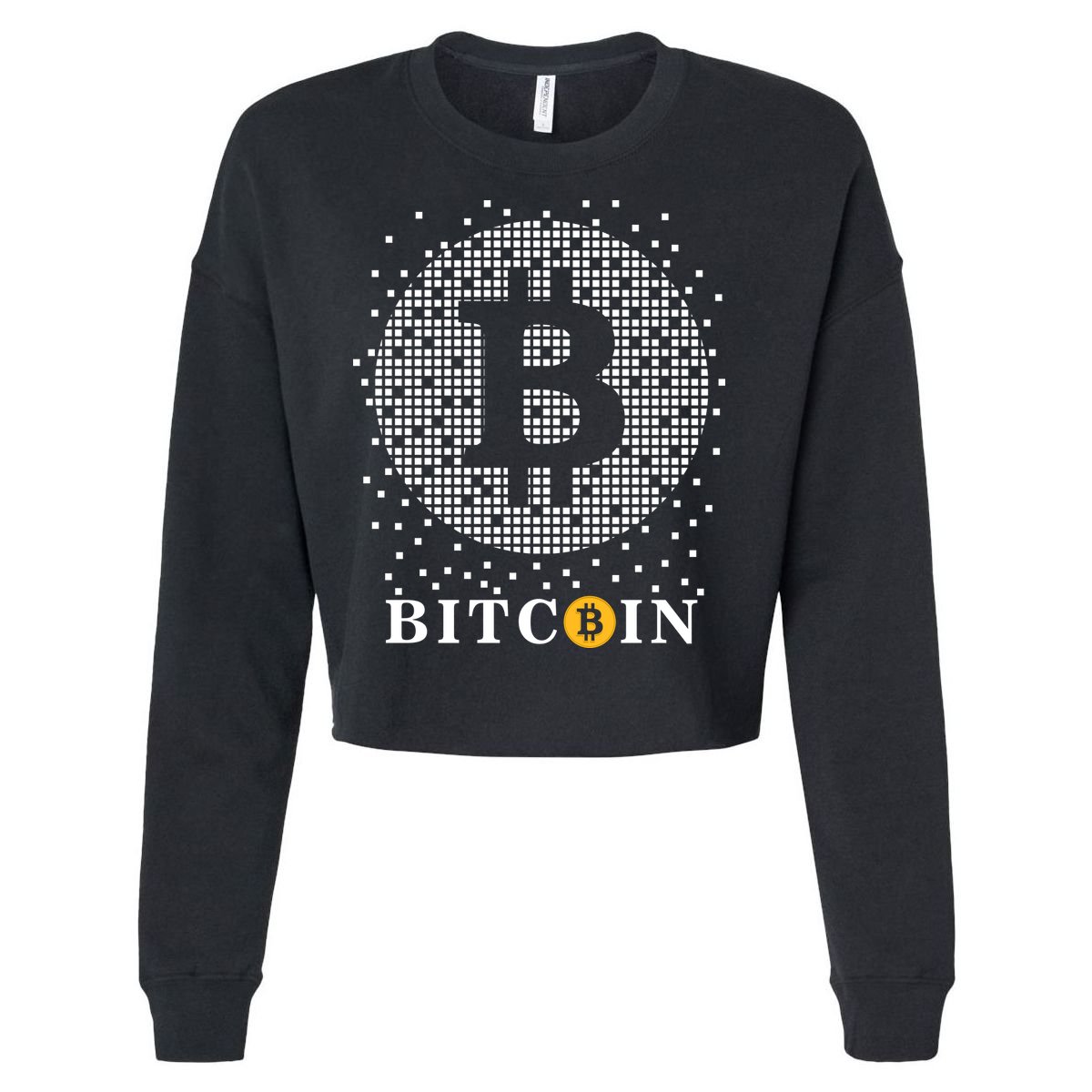 Bitcoin Cropped Pullover Crew