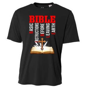 BIBLE Basic Instructions Before Leaving Earth Christian Cooling Performance Crew T-Shirt