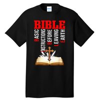 BIBLE Basic Instructions Before Leaving Earth Christian Tall T-Shirt