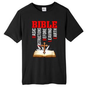 BIBLE Basic Instructions Before Leaving Earth Christian Tall Fusion ChromaSoft Performance T-Shirt