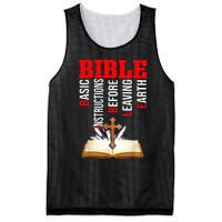 BIBLE Basic Instructions Before Leaving Earth Christian Mesh Reversible Basketball Jersey Tank