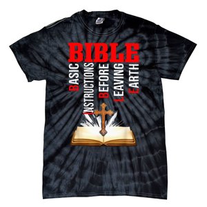 BIBLE Basic Instructions Before Leaving Earth Christian Tie-Dye T-Shirt